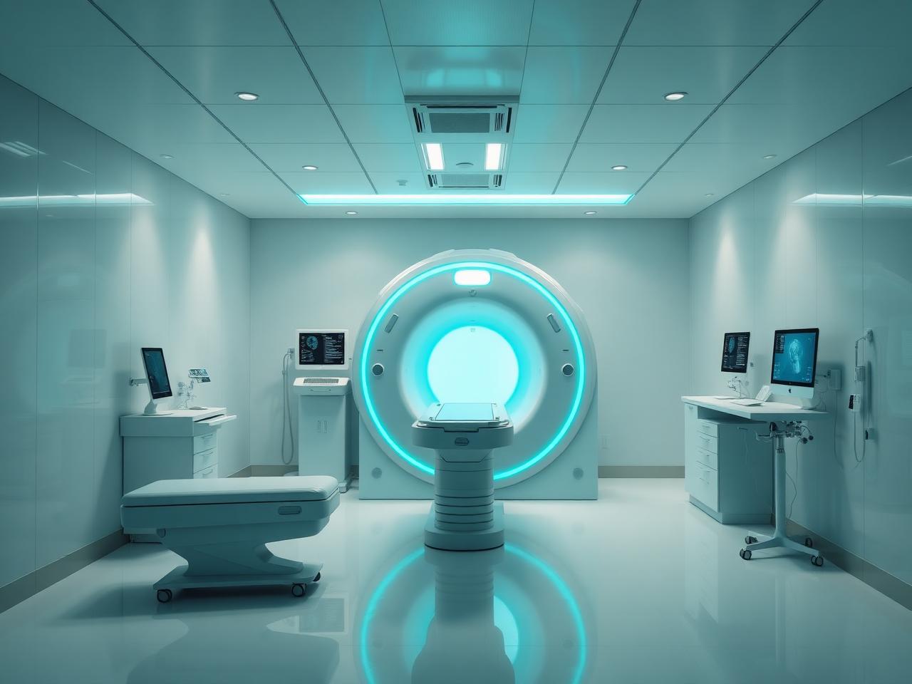 Modern MRI scan room at Midas Scans & Labs Raebareli